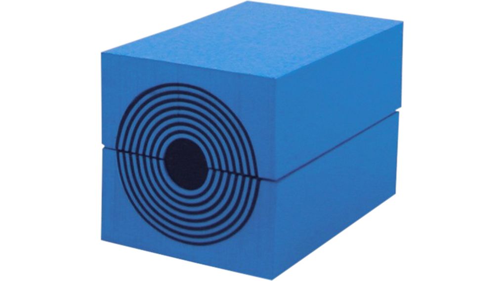 Cable Grommet with Core, 9.5 ... 32.5mm, Cable Entries 1, Blue